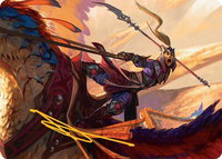 Dragonback Lancer Art Card (3/54) (Gold-Stamped Signature) - Art Series: Tarkir: Dragonstorm (AATDM) #3 - Special Magic: The Gathering Trading Card