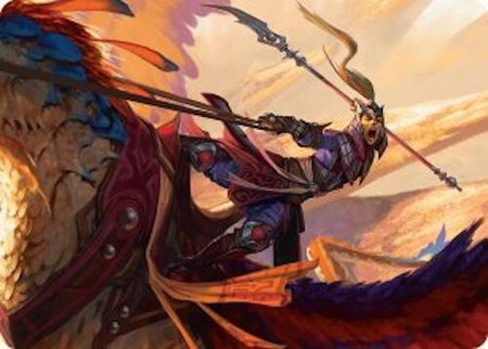 Dragonback Lancer Art Card (3/54) - Art Series: Tarkir: Dragonstorm Magic: The Gathering trading card