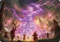 Smile at Death Art Card (4/54) - Art Series: Tarkir: Dragonstorm (AATDM) #4 - Special Magic: The Gathering Trading Card