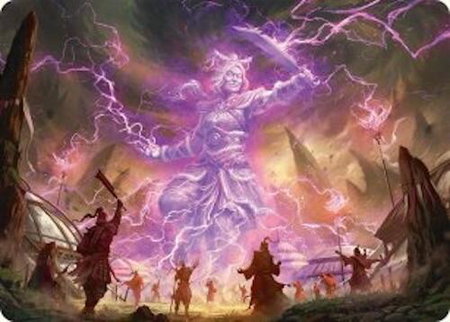 Smile at Death Art Card (4/54) - Art Series: Tarkir: Dragonstorm Magic: The Gathering trading card