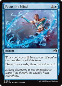 Focus the Mind - Tarkir: Dragonstorm (TDM) #45 - Common Magic: The Gathering Trading Card
