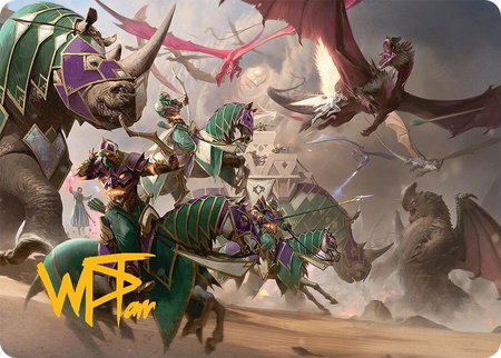 United Battlefront Art Card (5/54) (Gold-Stamped Signature) - Art Series: Tarkir: Dragonstorm Magic: The Gathering trading card