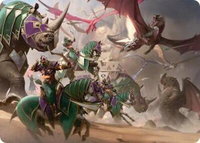 United Battlefront Art Card (5/54) - Art Series: Tarkir: Dragonstorm (AATDM) #5 - Special Magic: The Gathering Trading Card