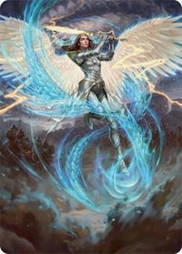 Elspeth, Storm Slayer Art Card (49/54) - Art Series: Tarkir: Dragonstorm (AATDM) #49 - Special Magic: The Gathering Trading Card