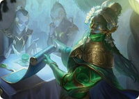 Sibsig Appraiser Art Card (8/54) - Art Series: Tarkir: Dragonstorm (AATDM) #8 - Special Magic: The Gathering Trading Card