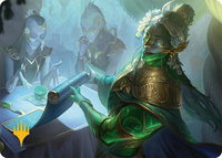 Sibsig Appraiser Art Card (8/54) (Gold-Stamped Planeswalker Symbol) - Art Series: Tarkir: Dragonstorm (AATDM) #8 - Special Magic: The Gathering Trading Card