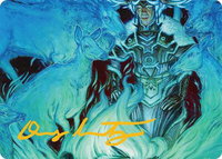 Unending Whisper Art Card (9/54) (Gold-Stamped Signature) - Art Series: Tarkir: Dragonstorm (AATDM) #9 - Special Magic: The Gathering Trading Card