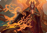 Abzan Devotee Art Card (10/54) (Gold-Stamped Signature) - Art Series: Tarkir: Dragonstorm (AATDM) #10 - Special Magic: The Gathering Trading Card