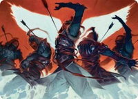 Desperate Measures Art Card (11/54) - Art Series: Tarkir: Dragonstorm (AATDM) #11 - Special Magic: The Gathering Trading Card