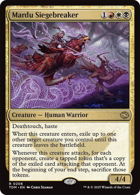 Mardu Siegebreaker - Tarkir: Dragonstorm Magic: The Gathering trading card