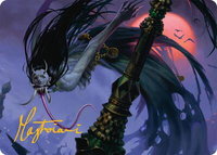 Qarsi Revenant Art Card (12/54) (Gold-Stamped Signature) - Art Series: Tarkir: Dragonstorm (AATDM) #12 - Special Magic: The Gathering Trading Card
