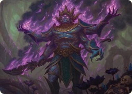Rot-Curse Rakshasa Art Card (13/54) trading card from Art Series: Tarkir: Dragonstorm Rot-Curse Rakshasa Art Card (13/54) - Art Series: Tarkir: Dragonstorm Magic: The Gathering trading card