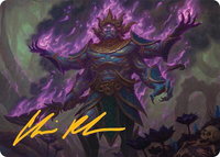 Rot-Curse Rakshasa Art Card (13/54) (Gold-Stamped Signature) - Art Series: Tarkir: Dragonstorm (AATDM) #13 - Special Magic: The Gathering Trading Card