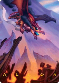 Scavenger Regent Art Card (45/54) (Gold-Stamped Signature) - Art Series: Tarkir: Dragonstorm (AATDM) #45 - Special Magic: The Gathering Trading Card