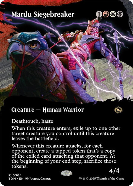 Mardu Siegebreaker (Borderless) - Tarkir: Dragonstorm Magic: The Gathering trading card
