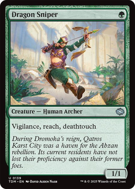 Dragon Sniper - Tarkir: Dragonstorm Magic: The Gathering trading card