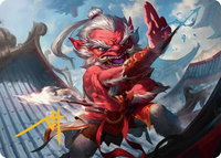 Devoted Duelist Art Card (15/54) (Gold-Stamped Signature) - Art Series: Tarkir: Dragonstorm (AATDM) #15 - Special Magic: The Gathering Trading Card