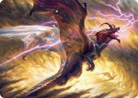 Stormscale Scion Art Card (17/54) - Art Series: Tarkir: Dragonstorm (AATDM) #17 - Special Magic: The Gathering Trading Card
