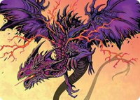Stormshriek Feral Art Card (35/54) - Art Series: Tarkir: Dragonstorm (AATDM) #35 - Special Magic: The Gathering Trading Card