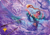 Snakeskin Veil Art Card (19/54) (Gold-Stamped Planeswalker Symbol) - Art Series: Tarkir: Dragonstorm (AATDM) #19 - Special Magic: The Gathering Trading Card