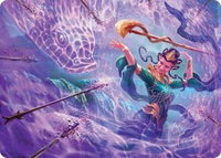 Snakeskin Veil Art Card (19/54) - Art Series: Tarkir: Dragonstorm (AATDM) #19 - Special Magic: The Gathering Trading Card