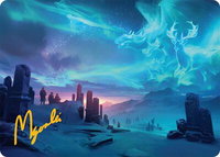 Auroral Procession Art Card (20/54) (Gold-Stamped Signature) - Art Series: Tarkir: Dragonstorm (AATDM) #20 - Special Magic: The Gathering Trading Card