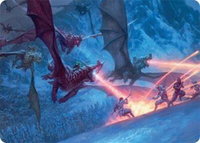 Dragonback Assault Art Card (22/54) - Art Series: Tarkir: Dragonstorm (AATDM) #22 - Special Magic: The Gathering Trading Card