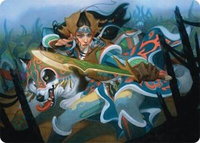 Eshki Dragonclaw Art Card (23/54) - Art Series: Tarkir: Dragonstorm (AATDM) #23 - Special Magic: The Gathering Trading Card