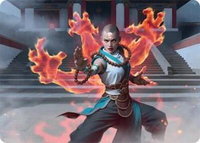 Flamehold Grappler Art Card (24/54) - Art Series: Tarkir: Dragonstorm (AATDM) #24 - Special Magic: The Gathering Trading Card