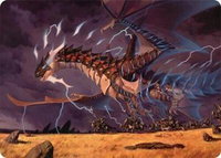 Neriv, Heart of the Storm Art Card (25/54) - Art Series: Tarkir: Dragonstorm (AATDM) #25 - Special Magic: The Gathering Trading Card