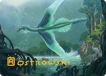 Teval, Arbiter of Virtue Art Card (26/54) (Gold-Stamped Signature) - Art Series: Tarkir: Dragonstorm Magic: The Gathering trading card