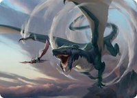 Whirlwing Stormbrood Art Card (27/54) - Art Series: Tarkir: Dragonstorm (AATDM) #27 - Special Magic: The Gathering Trading Card