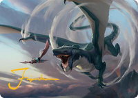 Whirlwing Stormbrood Art Card (27/54) (Gold-Stamped Signature) - Art Series: Tarkir: Dragonstorm (AATDM) #27 - Special Magic: The Gathering Trading Card