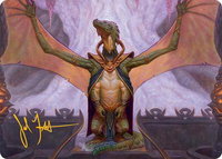 Kheru Goldkeeper Art Card (36/54) (Gold-Stamped Signature) - Art Series: Tarkir: Dragonstorm (AATDM) #36 - Special Magic: The Gathering Trading Card