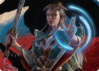 Narset, Jeskai Waymaster Art Card (44/54) - Art Series: Tarkir: Dragonstorm (AATDM) #44 - Special Magic: The Gathering Trading Card