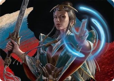 Narset, Jeskai Waymaster Art Card (44/54) - Art Series: Tarkir: Dragonstorm Magic: The Gathering trading card