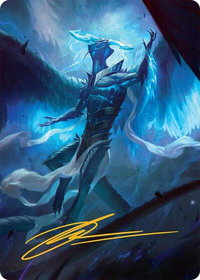 Ugin, Eye of the Storms Art Card (1/54) (Gold-Stamped Signature) - Art Series: Tarkir: Dragonstorm (AATDM) #1 - Special Magic: The Gathering Trading Card
