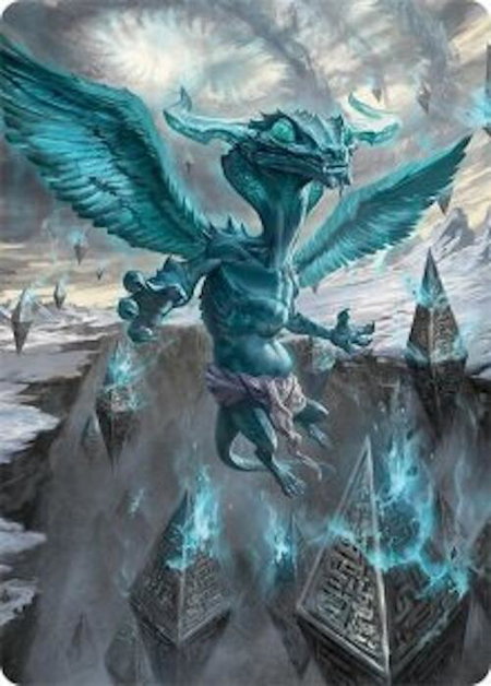 Ugin, Eye of the Storms Art Card (47/54) trading card from Art Series: Tarkir: Dragonstorm Ugin, Eye of the Storms Art Card (47/54) - Art Series: Tarkir: Dragonstorm Magic: The Gathering trading card