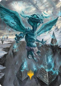 Ugin, Eye of the Storms Art Card (47/54) (Gold-Stamped Planeswalker Symbol) - Art Series: Tarkir: Dragonstorm (AATDM) #47 - Special Magic: The Gathering Trading Card