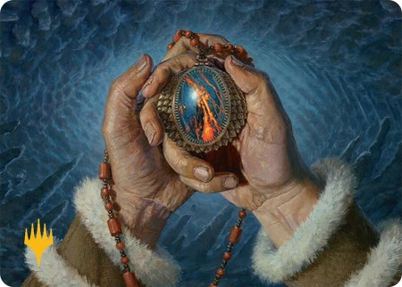 Mox Jasper Art Card (28/54) (Gold-Stamped Planeswalker Symbol) - Art Series: Tarkir: Dragonstorm Magic: The Gathering trading card