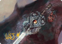 Dragonfire Blade Art Card (40/54) (Gold-Stamped Signature) - Art Series: Tarkir: Dragonstorm (AATDM) #40 - Special Magic: The Gathering Trading Card