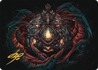 Mox Jasper Art Card (41/54) (Gold-Stamped Signature) - Art Series: Tarkir: Dragonstorm (AATDM) #41 - Special Magic: The Gathering Trading Card