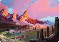 Rugged Highlands Art Card (29/54) - Art Series: Tarkir: Dragonstorm (AATDM) #29 - Special Magic: The Gathering Trading Card