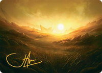 Plains Art Card (31/54) (Gold-Stamped Signature) - Art Series: Tarkir: Dragonstorm (AATDM) #31 - Special Magic: The Gathering Trading Card