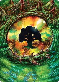 Forest Art Card (32/54) - Art Series: Tarkir: Dragonstorm (AATDM) #32 - Special Magic: The Gathering Trading Card