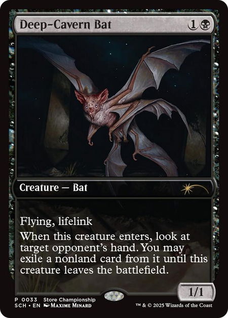 Deep-Cavern Bat - Game Day & Store Championship Promos Magic: The Gathering trading card