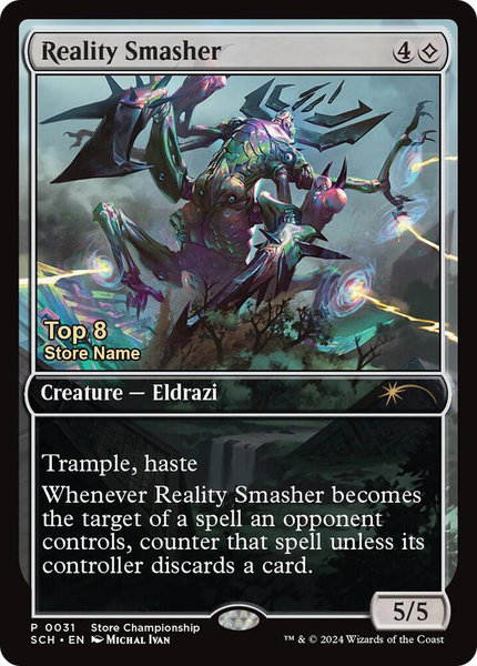 Reality Smasher (Top 8) trading card from Game Day & Store Championship Promos Reality Smasher (Top 8) - Game Day & Store Championship Promos Magic: The Gathering trading card