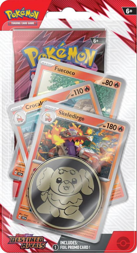 Destined Rivals Premium Checklane Blister [Skeledirge] - SV10: Destined Rivals Pokémon trading card