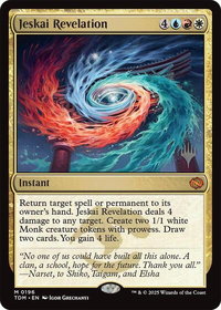 Jeskai Revelation - Promo Pack: Tarkir: Dragonstorm (PPTDM) #196 - Mythic Rare Magic: The Gathering Trading Card