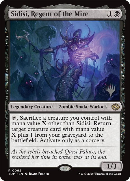 Sidisi, Regent of the Mire - Promo Pack: Tarkir: Dragonstorm Magic: The Gathering trading card